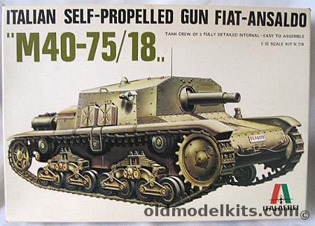 Italaerei 1/35 Fiat Ansaldo M40-75/18 plastic model kit